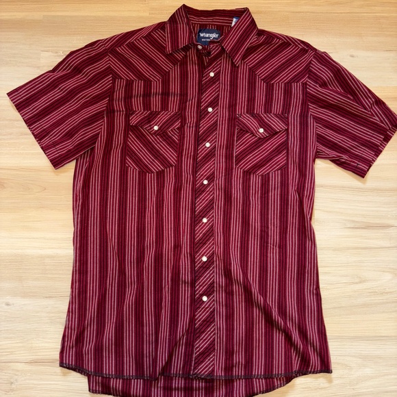 WRANGLER Mens Pinstripe Pearlsanp - Picture 1 of 3